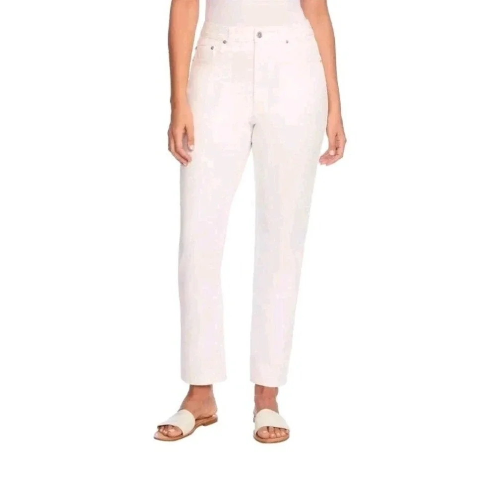 Frye Women's High-Rise Amari Jeans, Ivory, Size 4/27
